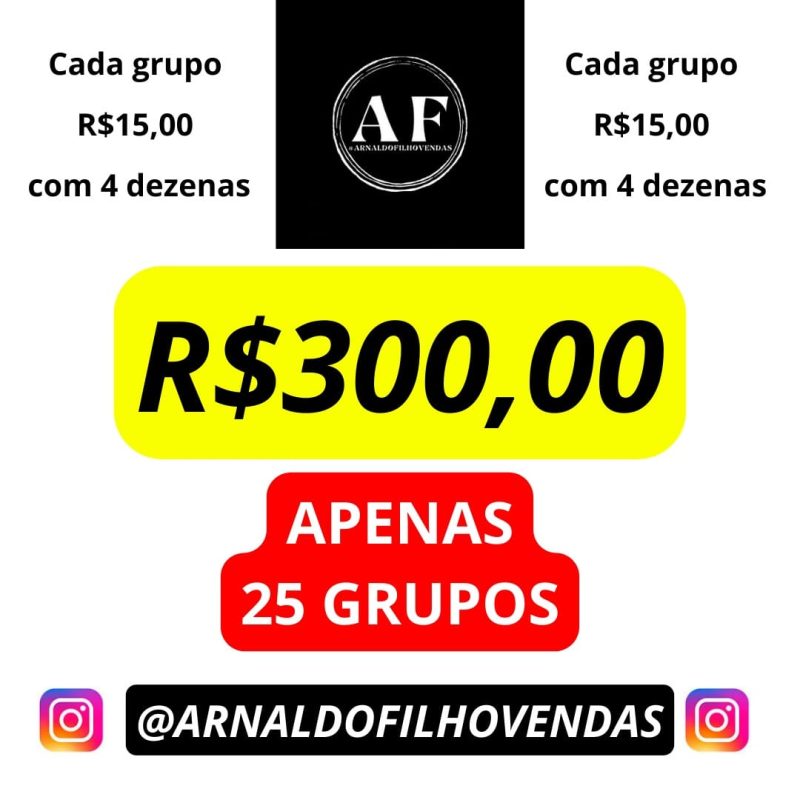 19° EDIÇÃO – APENAS FILEIRAS – R$300,00 NO PIX